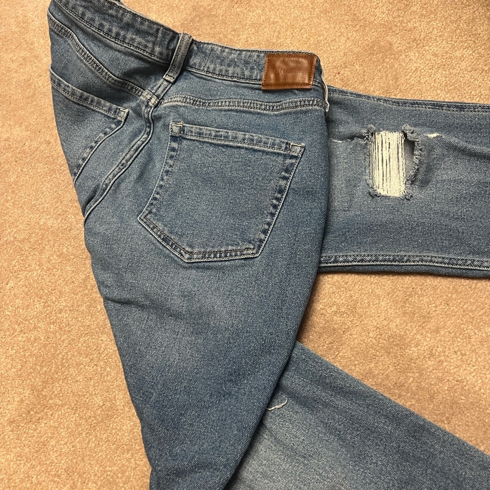 Hollister Blue Denim High-Rise Jeans curvy ultra high-rise mom 10 R